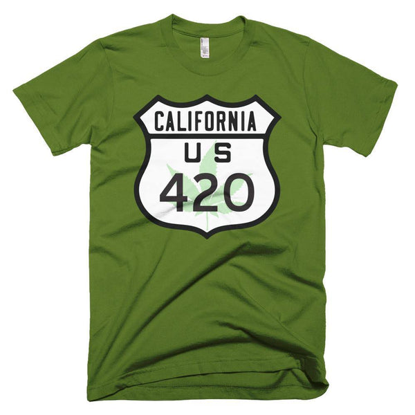 California Route 420 Short sleeve men's t-shirt - Deadbeat Duds