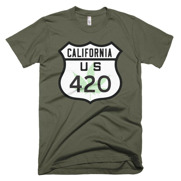 California Route 420 Short sleeve men's t-shirt - Deadbeat Duds