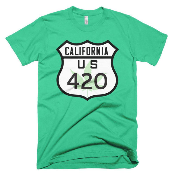 California Route 420 Short sleeve men's t-shirt - Deadbeat Duds