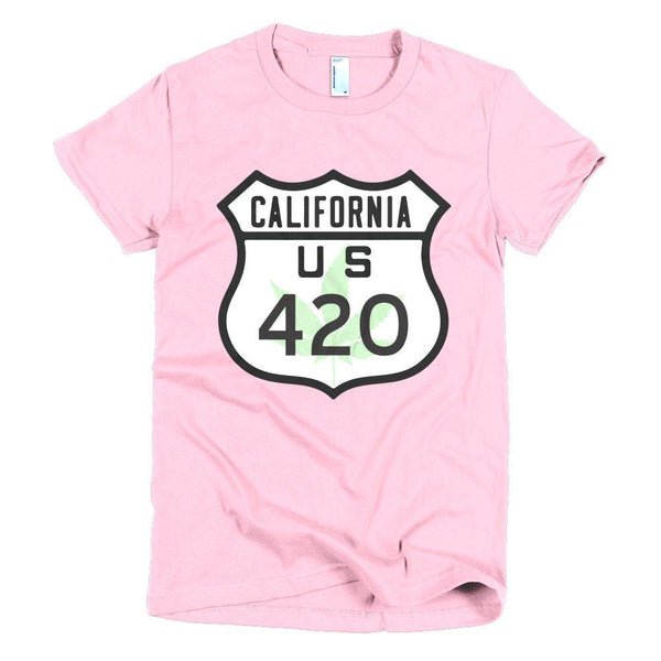 California Route 420 Short sleeve women's t-shirt - Deadbeat Duds