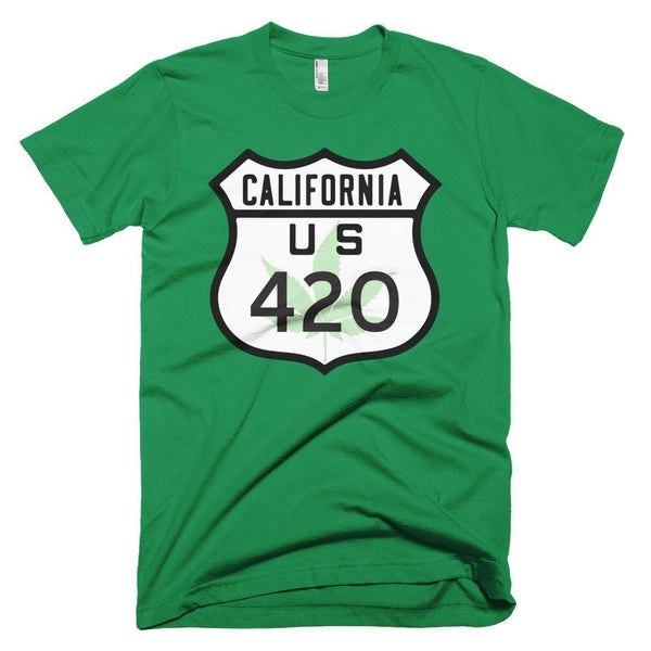 California Route 420 Short sleeve men's t-shirt - Deadbeat Duds