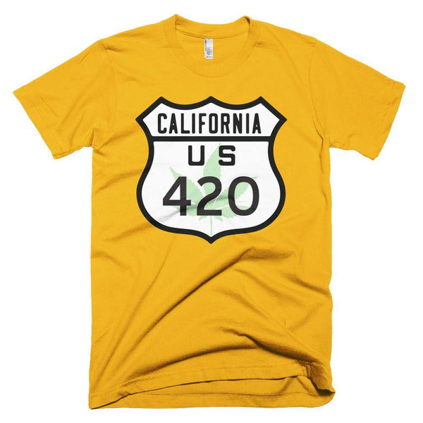 California Route 420 Short sleeve men's t-shirt - Deadbeat Duds