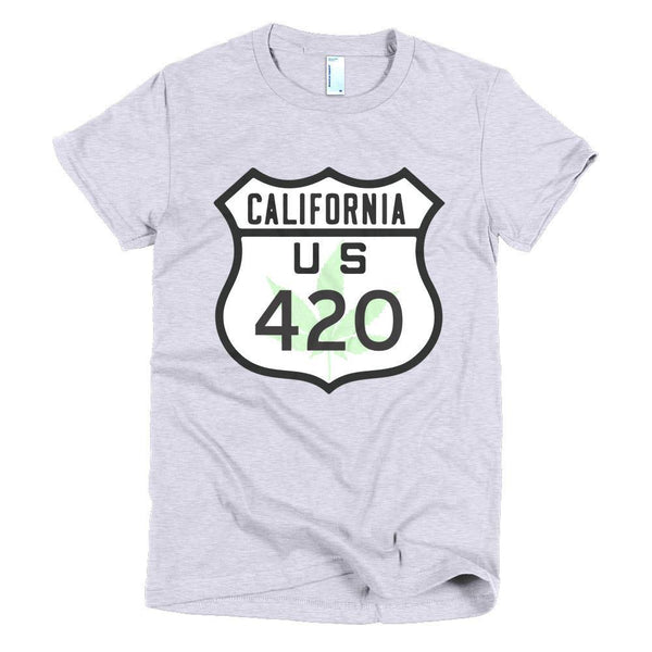 California Route 420 Short sleeve women's t-shirt - Deadbeat Duds