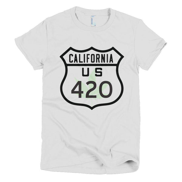 California Route 420 Short sleeve women's t-shirt - Deadbeat Duds